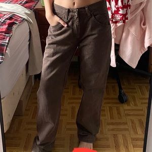 Brown 100% cotton Wrangler jeans